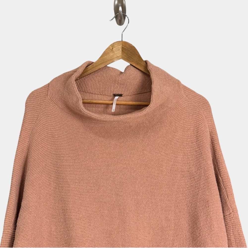 FREE PEOPLE Ottoman Tunic Cafe Cream Tunic Sweater, Effortless Pullover, Sz M - Picture 10 of 16